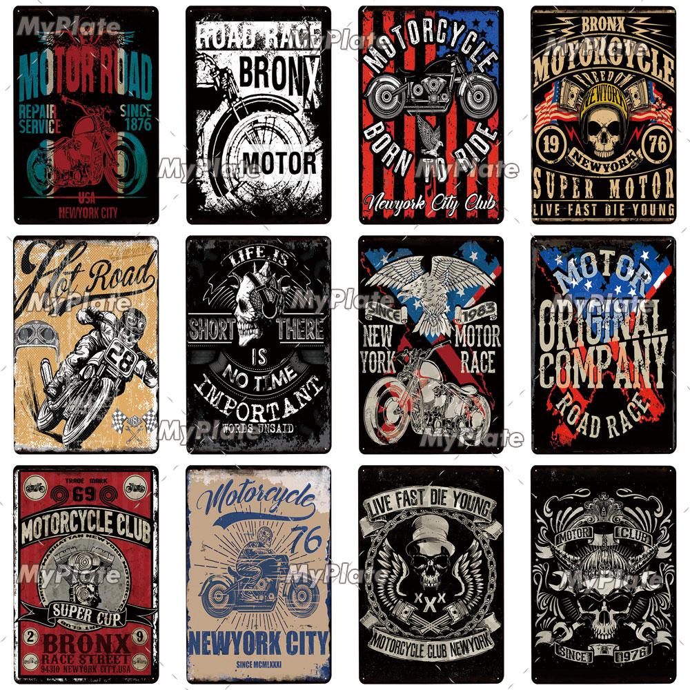 Motorbike Metal Sign Vintage Plaque Tin Sign Wall Decor For Garage Plate Crafts Art Ride Or Die Poster Gift Custom Drop Shipping