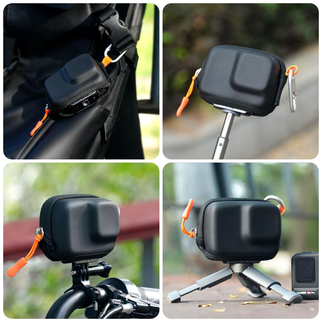 Portable Carry Case Storage Bag Moulded Precise Placement Hard Shell for Insta360Ace Pro Accessory
