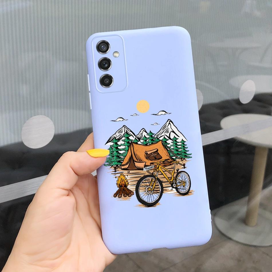 For Samsung Galaxy M52 Case For Samsung Galaxy M52 A52S 5G M 52 A 52S Cover Coque Liquid Silicone Back Case For Samsung M52
