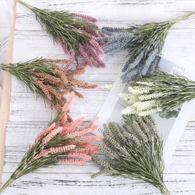1 Bunch Lifelike Artificial  Lavender  Wheat  Ears Rural Style Eternal Flowers Wedding Garden