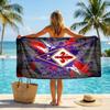 Telo da Spiaggia Asciugatura Rapida Fiorentina FC Stampa Microfibra Assorbente Portatile da Viaggio Asciugamano da Nuoto