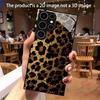 Leopard print design tempered glass phone case suitable for Samsung Galaxy S26 S25 S24 S23 S22 S21 S20 FE Ultra Plus anti drop