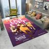 Cartoon Spirit Riding Free Horses 3D Carpet Rug for Home Living Room Bedroom Sofa Doormat Decor,kid  Area Rug Non-slip Floor Mat