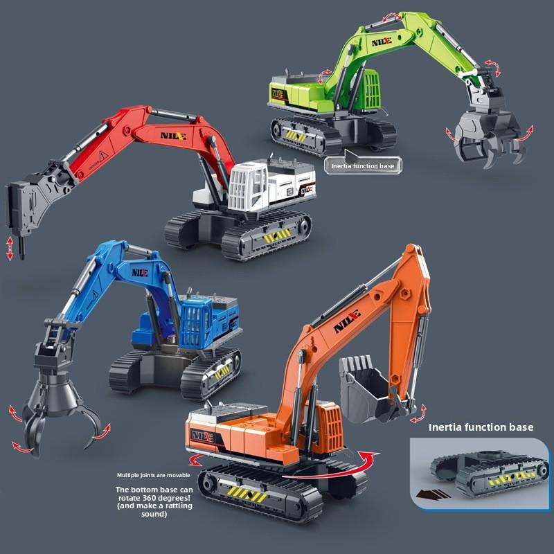 Inertia Engineering Simulation Vehicle Excavator Machine Model Children Toy Car