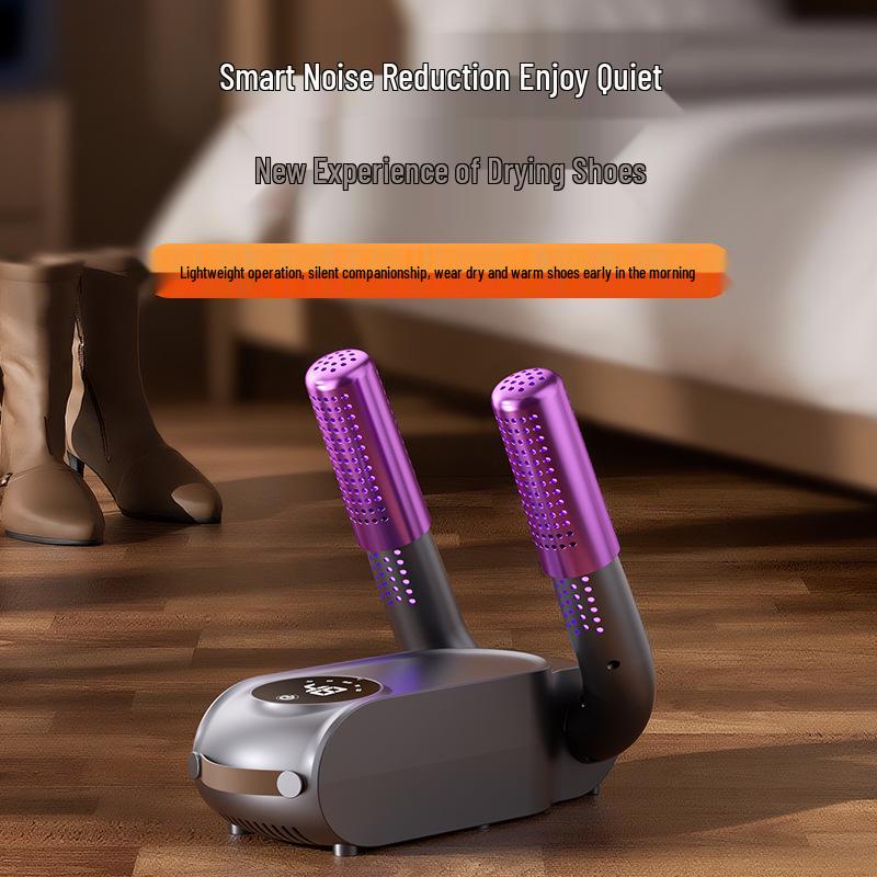 Secador de Sapatos Compacto Inteligente com Temporizador e Design Dobrável