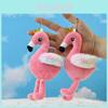 Entzückendes Mini-Flamingo-Plüschtier Weiches Rosa Stofftier Schlüsselanhänger-Zubehör