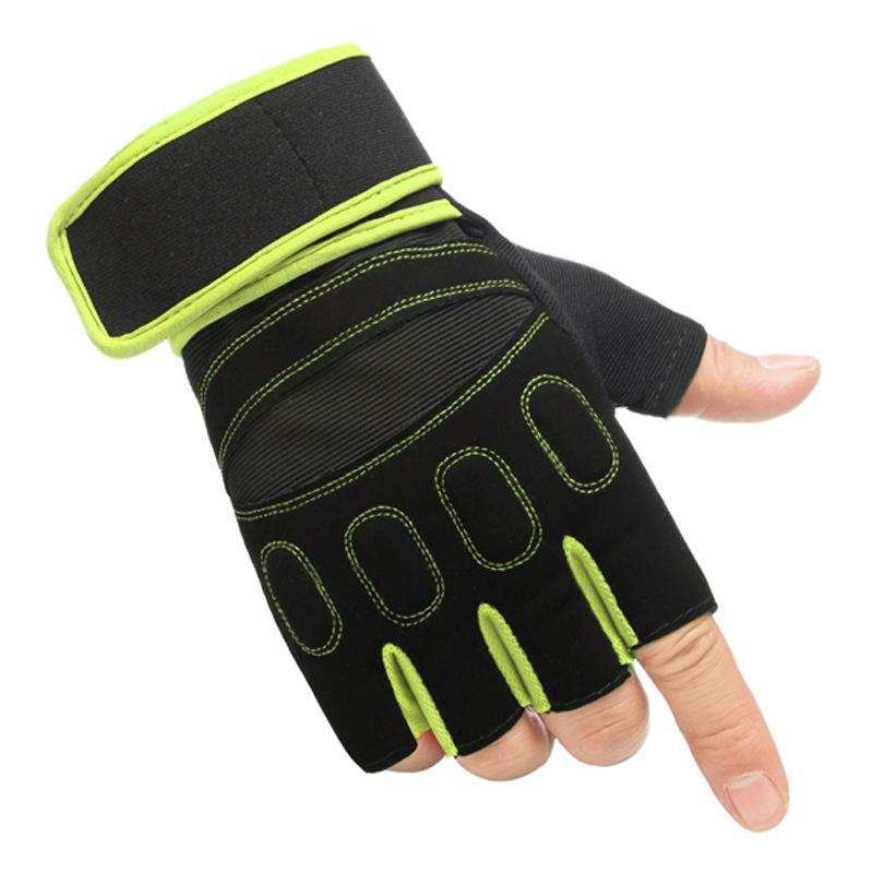 Fitness Sporthandschuhe Neuer Stil Herren und Damen Atmungsaktive Halbfingerhandschuhe Schützende Atmungsaktive Trainingshandschuhe Outdoor Fahrradhandschuhe
