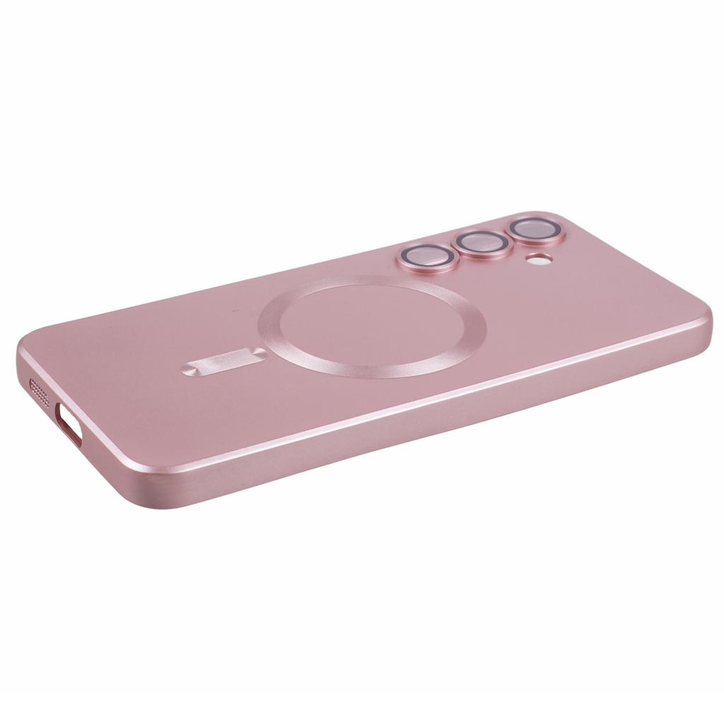 For Samsung Galaxy S24 Slim Case Rubberized TPU Phone Case with Lens Film,Compatible with MagSafe