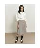 Binpolleidiseu [B. My] Classic Check Pleated Midi Skirt Brown (Bf5827N03D)