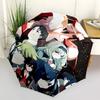 1pc Outdoor Umbrella with Anime Characters - Automatic Opening/Closing, Portable 3-Fold Design, 8-Rib Iron Frame - Perfect Gift for Fans, Travele