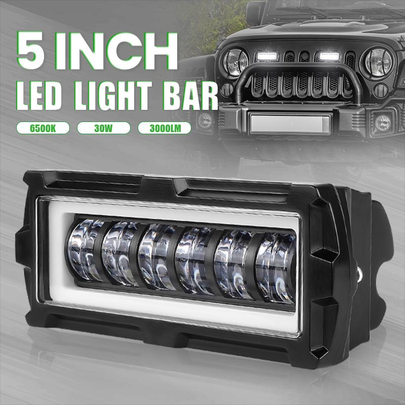 5 Inch LED Pods 7D LED Light Bar Work Light DRL Ruunning Headlight Offroad Driving Fog Lamp 12V 24V For Car Truck Trailer SUV RV