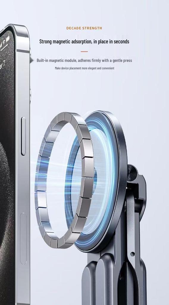 Magnetic Aluminum Mobile & Tablet Stand - Portable & Multifunctional Holder