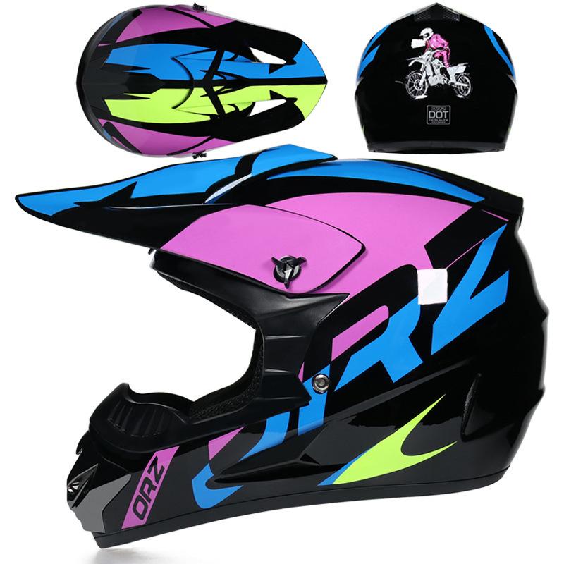Four Seasons Motorcycle Off-road Helmet for Men and Women, Electric Bike Helmet, Mountain Bike Off-road Helmet, Racing Speed Descent Pedal