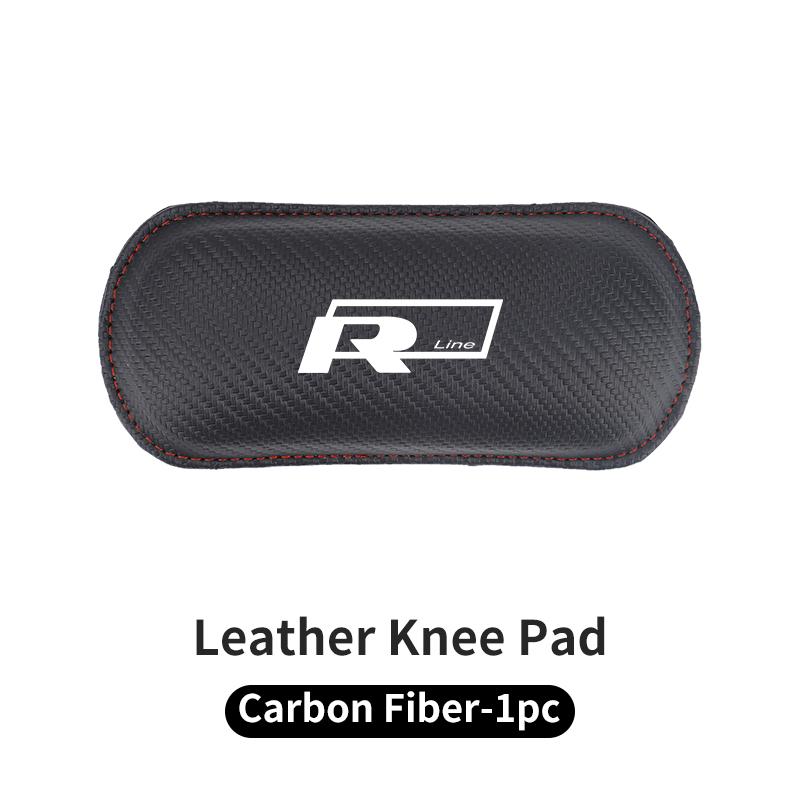 abcd1 Car Knee Leg Protective Pad Foot Armrest Cushion Accessories For VW R LINE Golf 4 6 7 GTI Tiguan Passat B7 CC Jetta MK5 MK6 Polo