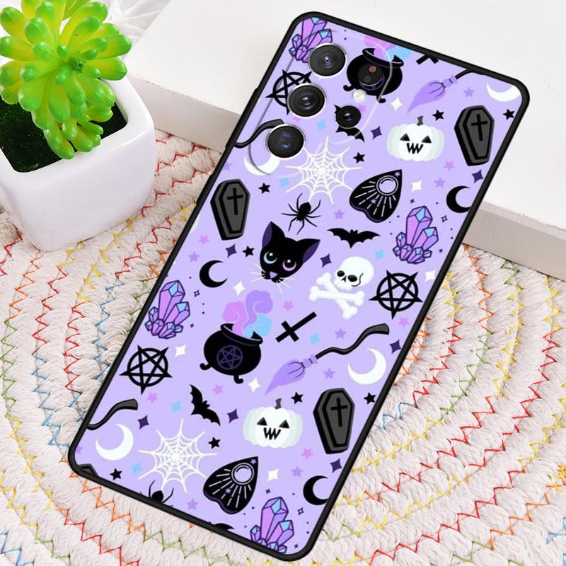 Custodia per Telefono in Silicone Goth Strega Pastello Girly per Samsung Galaxy note 10 pro S26 S25 S24 S23 S22 S21 Plus S25Ultra Capa Cover