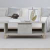  Coffee Table, Concrete Grey, 90x50x36.5 Cm