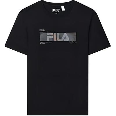 SS24 Baumwolle Einfaches Rundhals Gestricktes Kurzarm-T-Shirt Herren Oberteile Schwarz F61M427103ABK