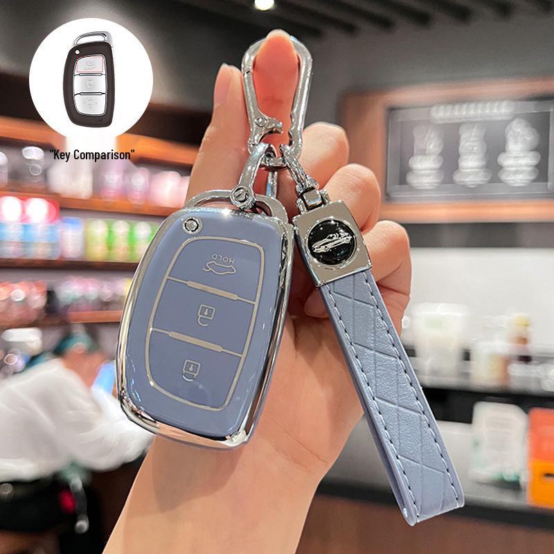 Modern Ix35, Elantra, Santa Fe, and Sonata Key Cover with Buckle