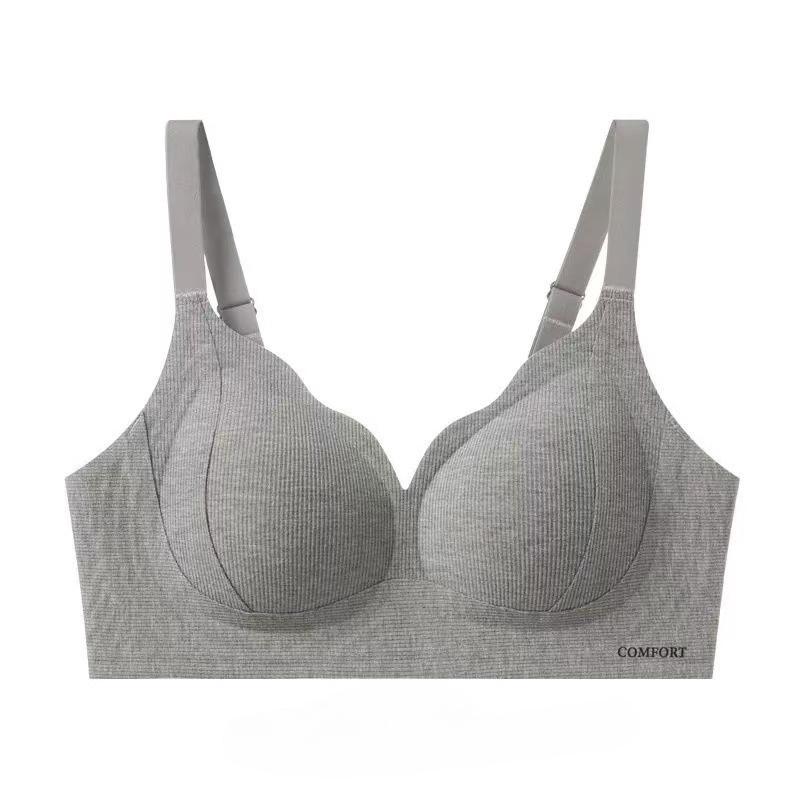 Women's Seamless Lifting Bra for Small Breasts Comfortable Adjustable Anti-sagging Gathered and Side-breasted Breast Support