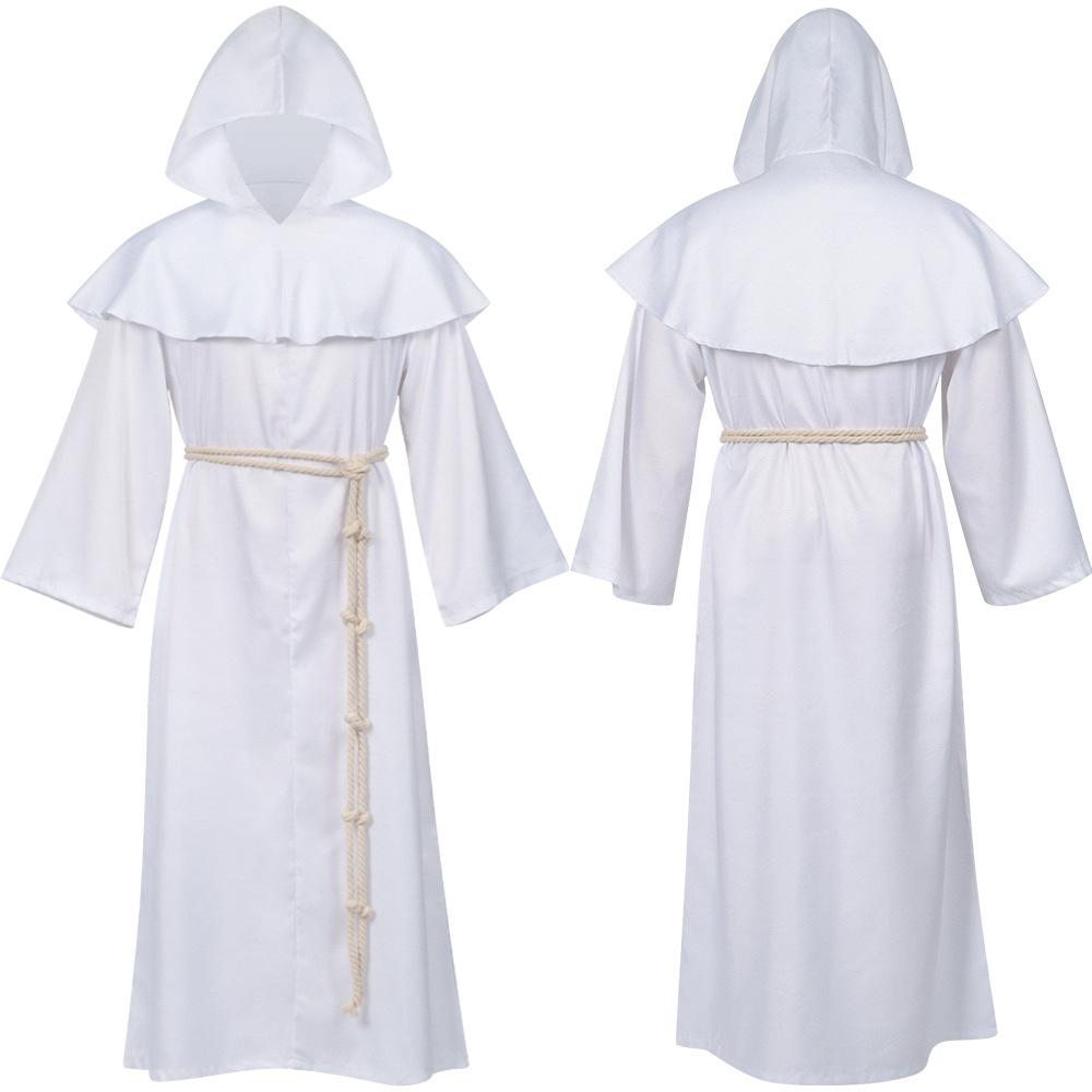 Medieval Monk Robe, Monk Costume, Wizard Costume, Priest Costume, Performance Costume, Halloween Costume