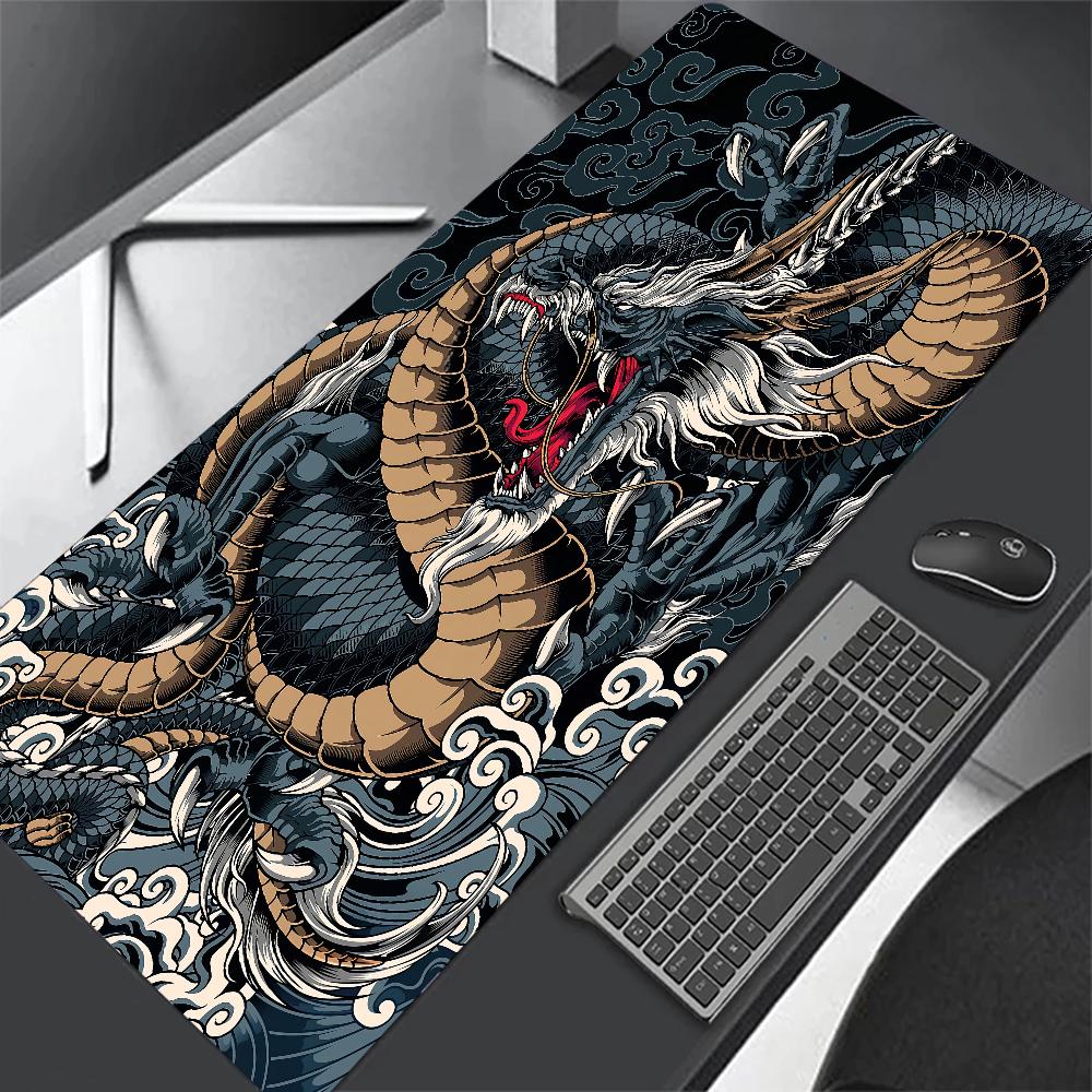 Japanese Dragon Mat Mousepad Gamer Office Mat Mouse Pad Gaming Room Accessories Desk Art Keyboard Mats 1200x600 Mausepad Company