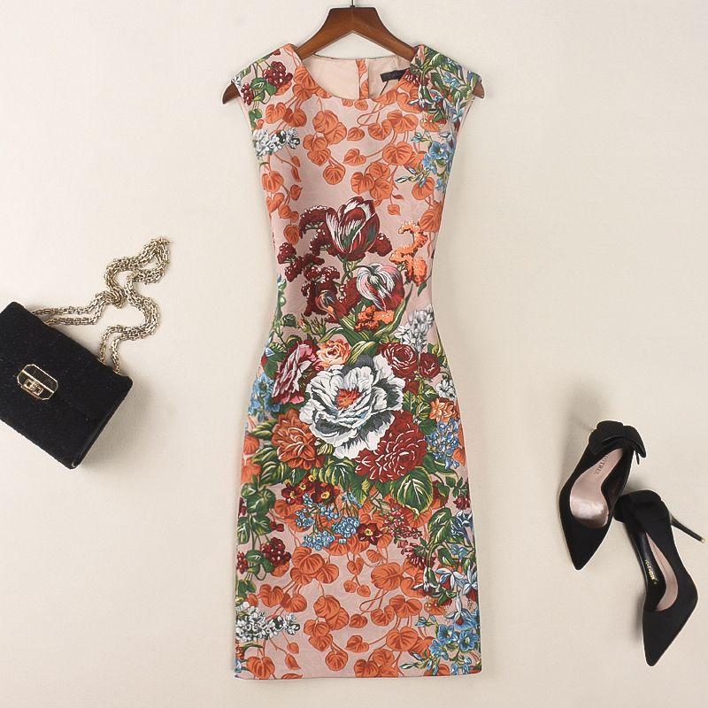 

Платье приталенного силуэта в китайском стиле с принтом Picture color S