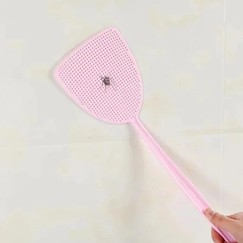 Large Long Plastic Fly Swatter Heavy Duty Hand Operated Bug Insect Killer Flexible Thick Handle For Kitchen Living Room