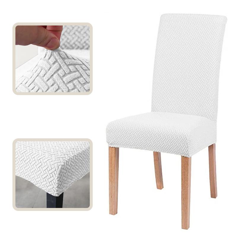 Jacquard Chair Cover, Durable Elastic Fabric Dining Chairs Cover, Stretch Covers For Kitchen Dining Room Chairs, Home Decor