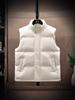 Men's Thickened Down Cotton Vest, Plus Size, Warm Gilet Jacket for Autumn/Winter 2025.