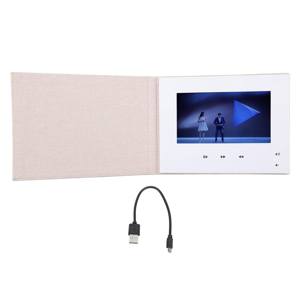 7 Inch Video Greeting Card Video Brochure Electronic Greeting Card with LCD Screen for Birthday