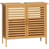 Bathroom Bamboo Under Sink Cabinet Under Basin Cabinet 2 Doors 66 X 29 X 61.5 Cm