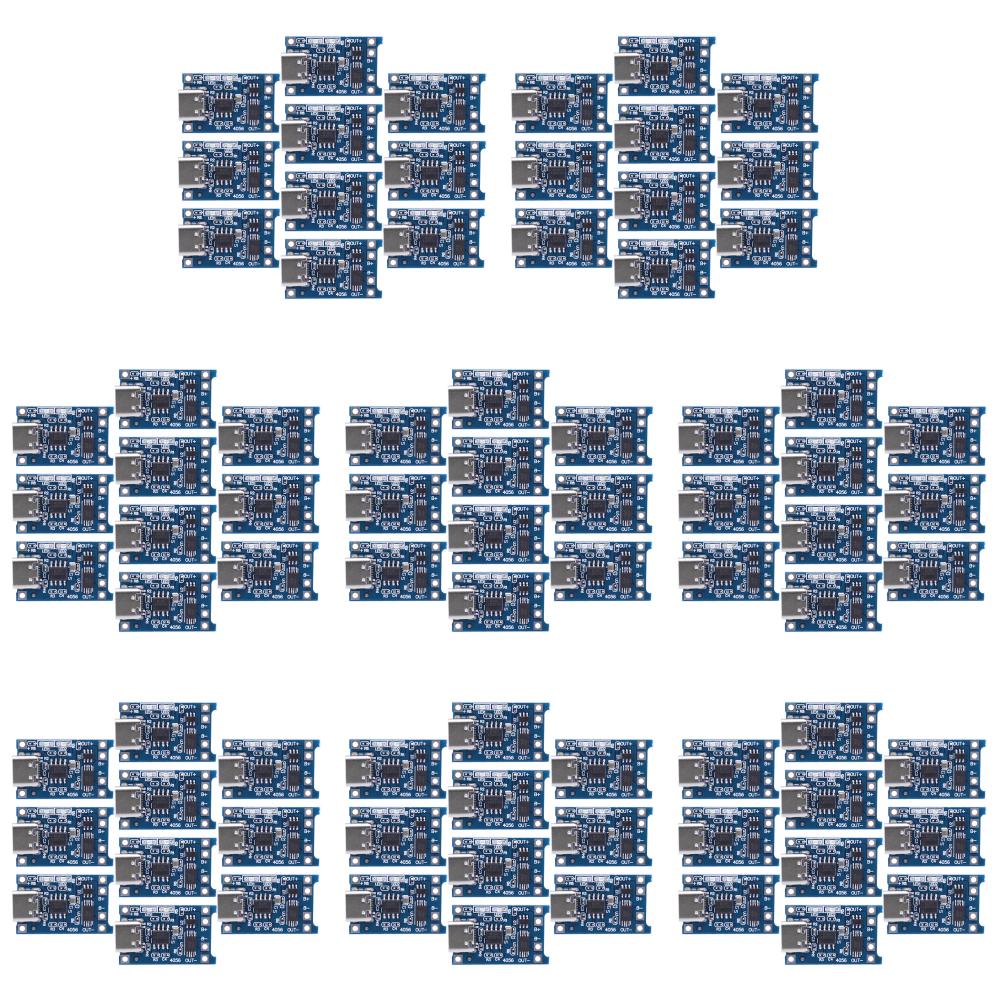 30-100pcs TP4056 Lithium Battery Charger Module 1A Portable Battery Charger Panel Type C 4.5V-5V for Lithium Batteries
