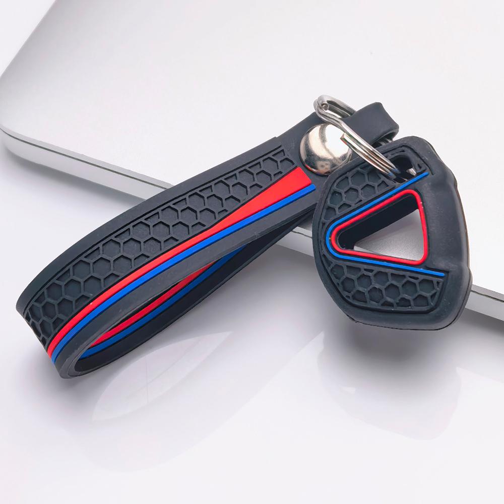 Sleutelhoes voor Kawasaki Ninja 250 300 400 650 ZX 6R 10R Krasbestendig Oppervlak Schokabsorberende Structuur Zachte Grip Textuur Eenvoudig te Installeren Ontwerp