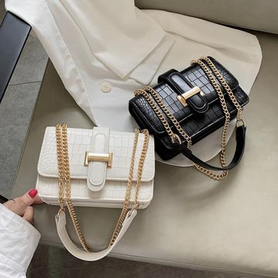Stone Leather Shoulder Bags for Women Crossbody Bags for Ladies Vintage Messenger Bag Feminine Bags New Fashion