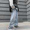 Men's Fashion Fashion Jeans Jeans rupte cu mânecă scurtă, stil hip-hop, pantaloni sport drepți, stiluri de primăvară și toamnă, stiluri la modă, stiluri de hip-hop