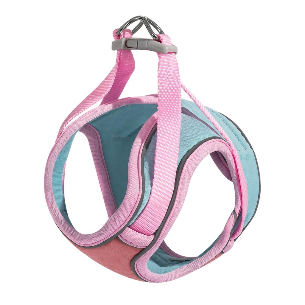 Cat Harness with Leash Adjustable Vest Style Double Layer Protection Reflective Strips Full Coverage Safety Strap 150cm Walking Rope for Cats