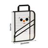 Foldable Document Bag Transparent Handbag New Book Storage Bag