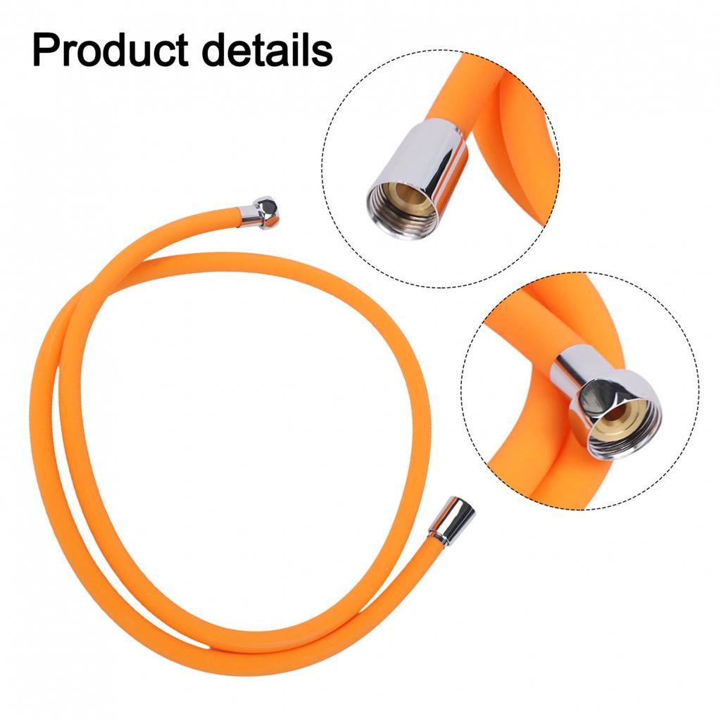 High Pressure 15M Silicone Shower Hose for Bathroom Faucets and Showerheads