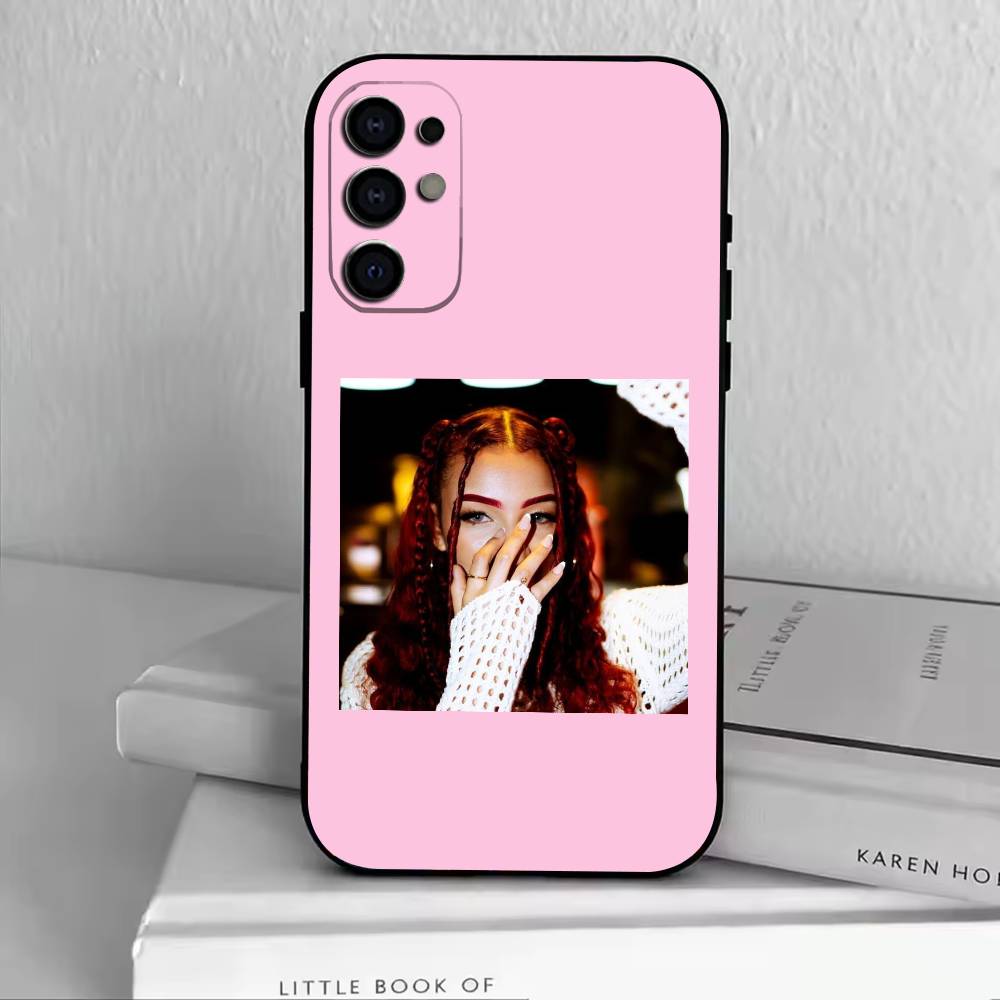 Singer DLR-De La Rose Phone Case Black Silicone Soft For Samsung S25,S24,S21,S22,S23,S30,Ultra,S20,Plus,Fe,Lite