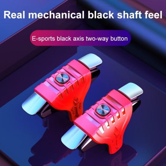 2 Stück F01 Metall Spiele Trigger Controller Tasten Mobiles Gamepad für PUBG