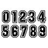 LYKX No Background Figures 0 1 2 3 4 5 6 7 8 9 Racing Number Helmet Racing Vinyl Decals Motorcycle Accessories Sticker
