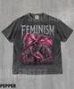 Vintage Feminism Warrior Dragon Comfort Colors T-Shirt,Feminist Empowerment Shirt,Women's Rights Shirt,Burn The Patriarchy Tee,Y2k Shirt