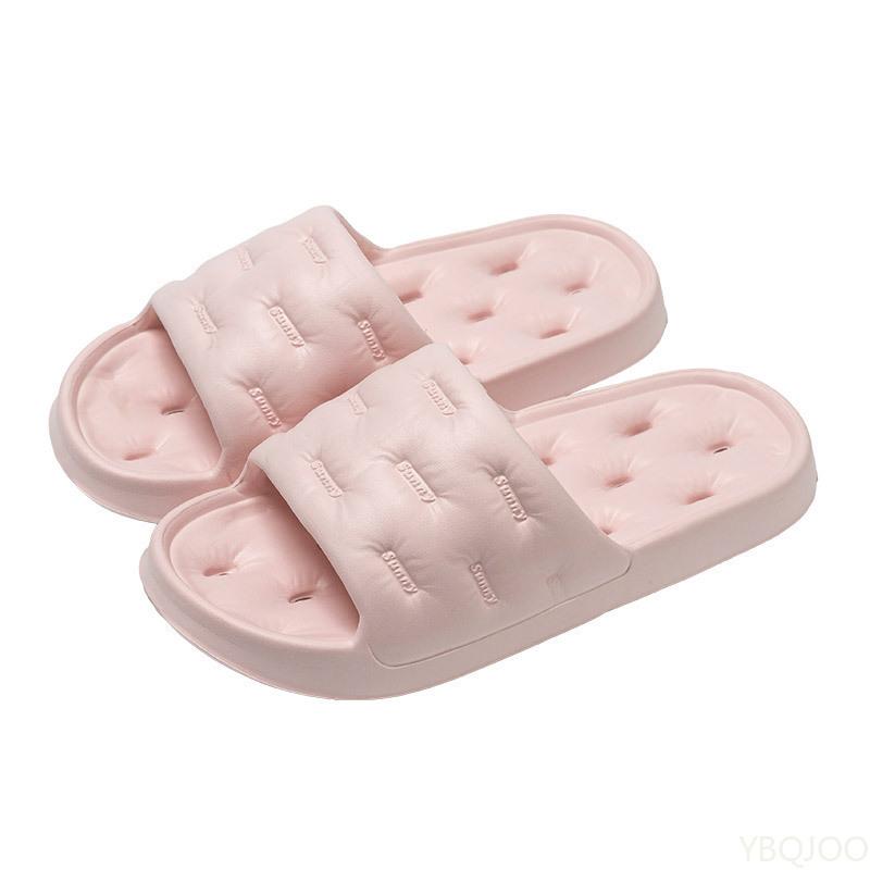 Fashion Couple Bathroom Slippers Men Women Household Hollow Shoes Bathing Breathable Slipper Male Soft Soled Non Slip Slippers Homme