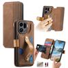 Wallet Case for Find X9 Pro 5G - Leather/PU, Brown, With Stand