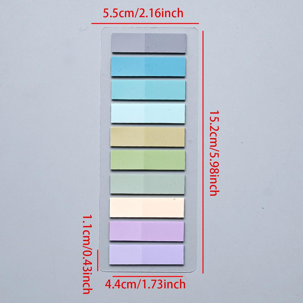 200-4200Pcs Transparent Colorful Index Creative Memo Pads Office School Stationery Self-Adhesive Stickers Sticky Note Pads