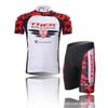 1 Men Women Cycling Jersey Bib Shorts Set Quick Dry Breathable Bike Riding Apparel