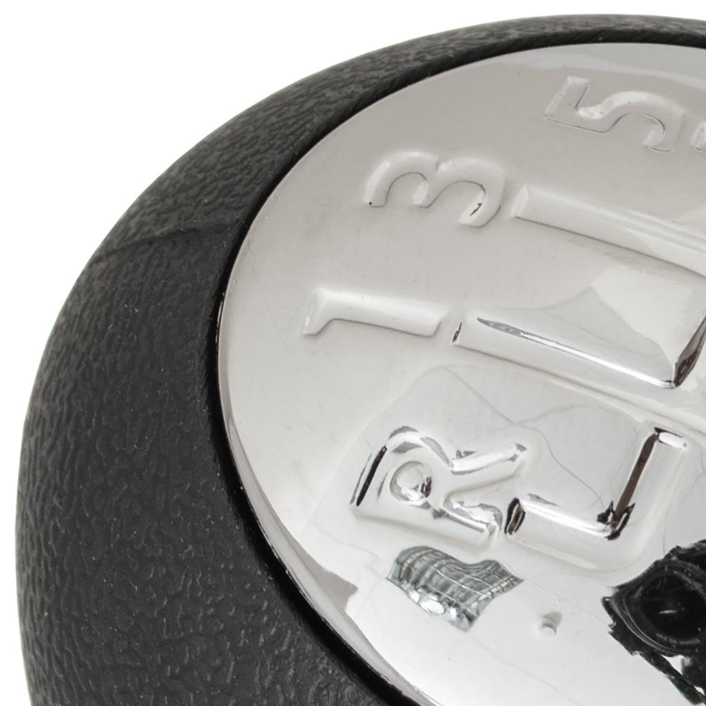 Renault Clio III 05-09 Gear Shift Knob 6-Speed, Black & Chrome, Chrome Diagram
