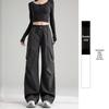 Women's Retro White & Grey Quick-Dry Wide Leg Pants for Spring/Summer 2026 - Outdoor & Mountaineering Style