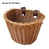 Retro Woven Front Riding Basket 7 Styles Walking Tool Storage Basket