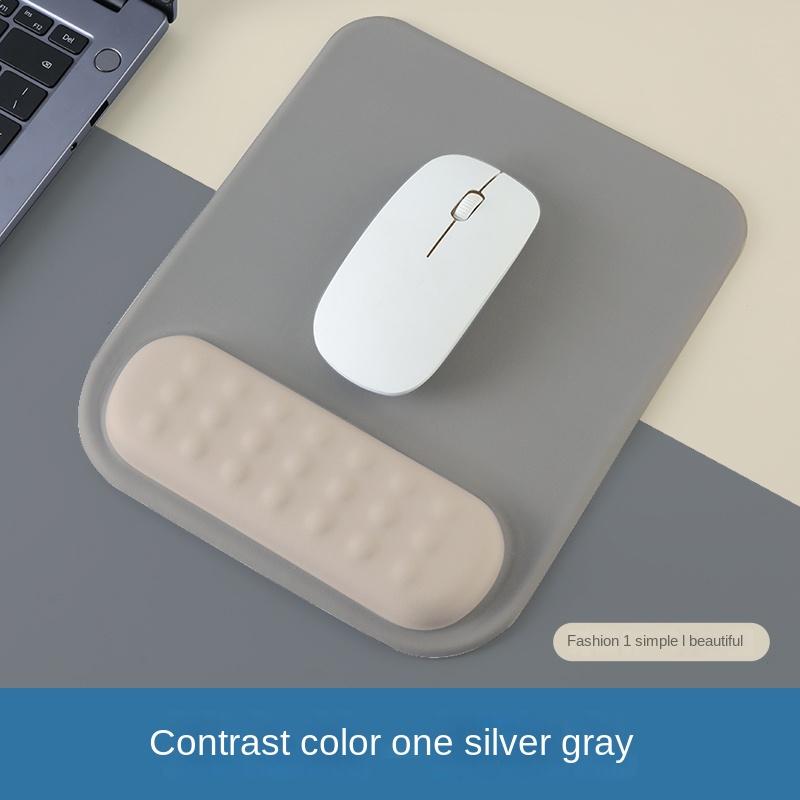 Mouse Pad with Wrist Rest Pad Ergonomic Anti-slip Silicone Base Gaming Accessories Mouse Pad Memory Foam Wrist Pad